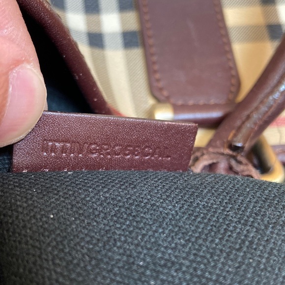 authentic burberry haymarket tote / shoulder bag - Picture 4 of 16